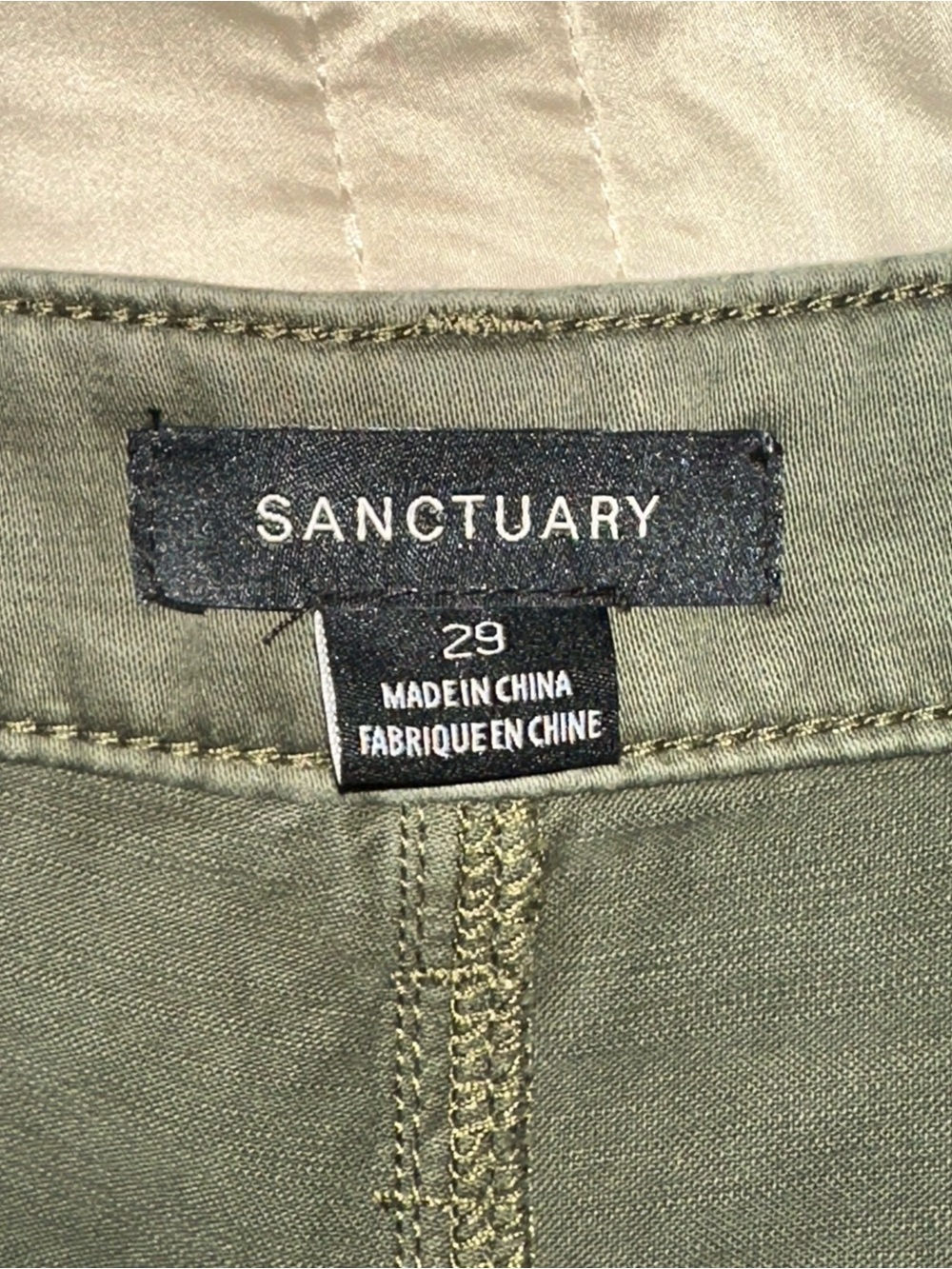 SANCTUARY BOYFRIEND UTILITY PANT KALAMATA NWT - Picture 15 of 17